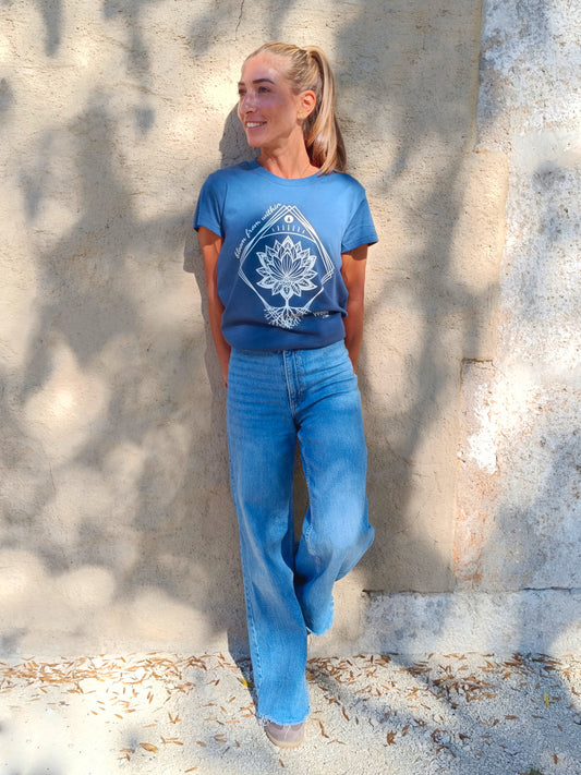 Damen Print T-Shirt "Lotusblüte"